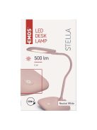 Emos Stella LED asztali lámpa rózsaszín dimmelhető, 400 lm 4000K