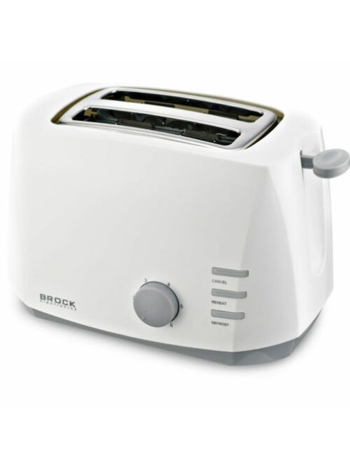 Brock BT 1002 WH, 800 W, 2 szeletes, 6 fokozat, Fehér, Multifunkciós kenyérpiritó