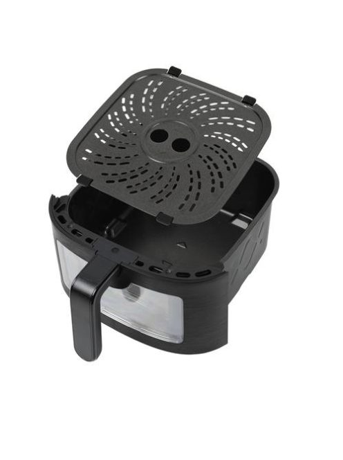 Lovio PureFry XL Smart, Air fryer, 1500W, 6 liter, 7+1 program, WiFi, Fekete, Forrólevegős sütő